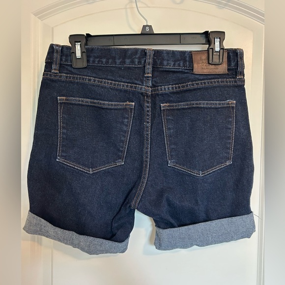 Vintage Lauren Ralph dark wash cuffed Denim Shorts - Picture 3 of 4